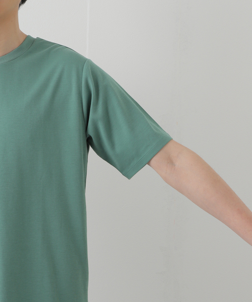 EDIFICE（エディフィス）の「”撥水＆汗染み防止機能” プロテック ポンチ Tシャツ（Tシャツ/カットソー・メンズ・ホワイト/チャコールグレー/ブラック/ベージュ/グリーン・SMALL/MEDIUM/LARGE/X-LARGE）」の13枚目の写真