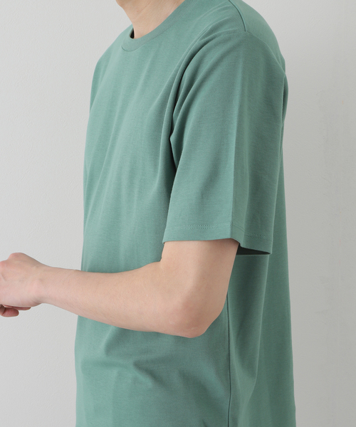 EDIFICE（エディフィス）の「”撥水＆汗染み防止機能” プロテック ポンチ Tシャツ（Tシャツ/カットソー・メンズ・ホワイト/チャコールグレー/ブラック/ベージュ/グリーン・SMALL/MEDIUM/LARGE/X-LARGE）」の12枚目の写真