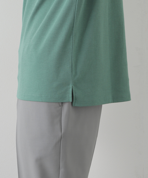 EDIFICE（エディフィス）の「”撥水＆汗染み防止機能” プロテック ポンチ Tシャツ（Tシャツ/カットソー・メンズ・ホワイト/チャコールグレー/ブラック/ベージュ/グリーン・SMALL/MEDIUM/LARGE/X-LARGE）」の11枚目の写真