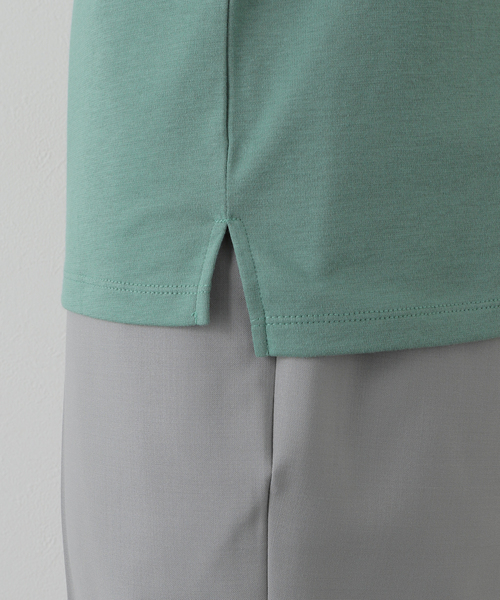 EDIFICE（エディフィス）の「”撥水＆汗染み防止機能” プロテック ポンチ Tシャツ（Tシャツ/カットソー・メンズ・ホワイト/チャコールグレー/ブラック/ベージュ/グリーン・SMALL/MEDIUM/LARGE/X-LARGE）」の10枚目の写真