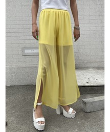 レイヤードシアーワイドパンツ