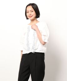 ehka sopo | 【Maison SAJOU】ショート丈パフスリーブブラウス(シャツ/ブラウス)