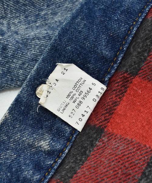 Levi's 70417 9420 USA製 ブラックデニムジャケット 厚手 80-90\u0027s リーバイス 70417 USA製 ブラックデニムジャケット 80s