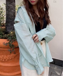 abc une face | 2WAYシアーシャツ(シャツ/ブラウス)