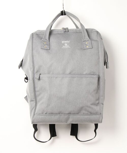 anello(アネロ)の「anello GRANDE / SPS 多収納 11ポケット 口金 リュック / GU-B3015(バックパック/リュック・レディース・ライトグレー/ブラック/ネイビー/グレー・ONESIZE)」の7枚目の写真