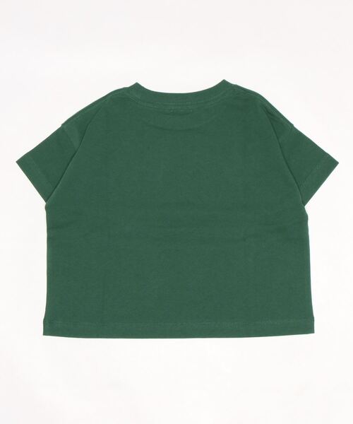 LOWRYS FARM（ローリーズファーム）の「ショートロゴＴシャツ　280046（Tシャツ/カットソー・キッズ・ホワイト/オフホワイト/チャコールグレー/グリーン・110cm/120cm/130cm/140cm/150cm）」の5枚目の写真