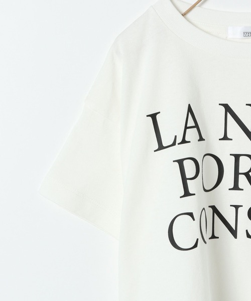 LOWRYS FARM（ローリーズファーム）の「ショートロゴＴシャツ　280046（Tシャツ/カットソー・キッズ・ホワイト/オフホワイト/チャコールグレー/グリーン・110cm/120cm/130cm/140cm/150cm）」の8枚目の写真