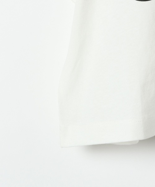 LOWRYS FARM（ローリーズファーム）の「ショートロゴＴシャツ　280046（Tシャツ/カットソー・キッズ・ホワイト/オフホワイト/チャコールグレー/グリーン・110cm/120cm/130cm/140cm/150cm）」の9枚目の写真