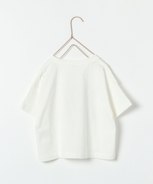 LOWRYS FARM（ローリーズファーム）の「ショートロゴＴシャツ　280046（Tシャツ/カットソー・キッズ・ホワイト/オフホワイト/チャコールグレー/グリーン・110cm/120cm/130cm/140cm/150cm）」の6枚目の写真
