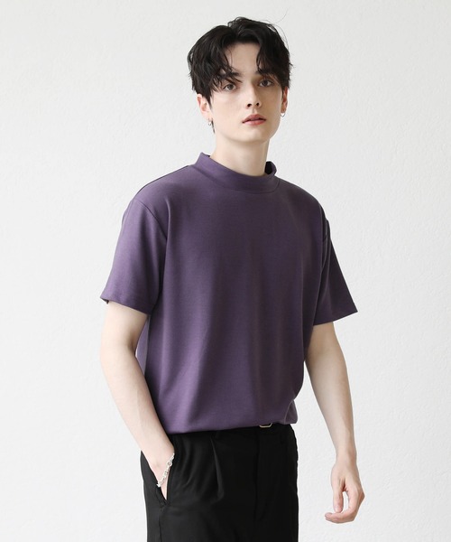 ASTRONOMY(アストロノミー)の「COOLダンボール半袖クルーネックTシャツ 接触冷感(Tシャツ/カットソー・メンズ・ホワイト/ブラック/ベージュ/パープル/グレー/グリーン/マスタード/ホワイト系1/ブラック系/グレー系/ベージュ系/グリーン系/パープル系/イエロー系/ブルー・M/L)」の13枚目の写真