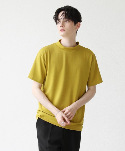 ASTRONOMY(アストロノミー)の「COOLダンボール半袖クルーネックTシャツ 接触冷感(Tシャツ/カットソー・メンズ・ホワイト/ブラック/ベージュ/パープル/グレー/グリーン/マスタード/ホワイト系1/ブラック系/グレー系/ベージュ系/グリーン系/パープル系/イエロー系/ブルー・M/L)」の15枚目の写真