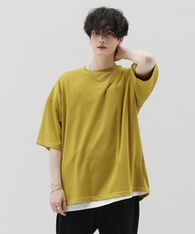 COOLダンボール半袖クルーネックTシャツ 接触冷感