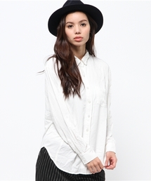 AZUL by moussy | Aレーヨンサイド切替長袖T/Bシャツ(シャツ/ブラウス)