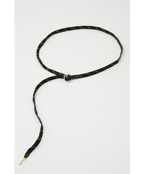 SLY（スライ）の「SHOE LACE BELT シューレース ベルト（ベルト・レディース・ライトグリーン/ブラック系その他2/ホワイト系その他2・FREE）」の3枚目の写真