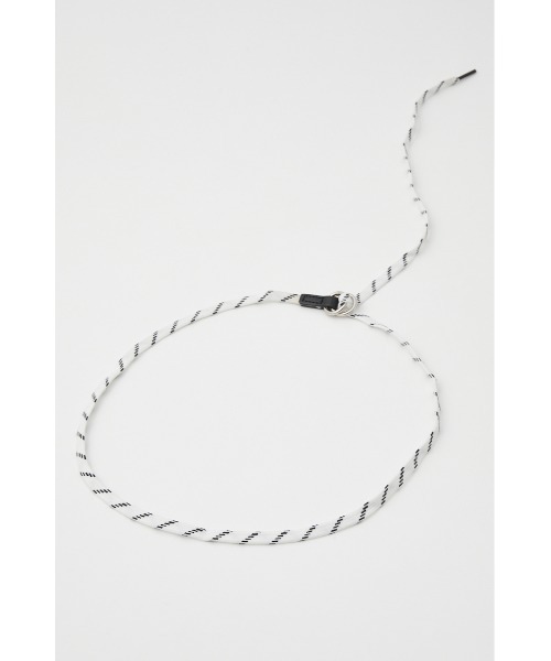 SLY（スライ）の「SHOE LACE BELT シューレース ベルト（ベルト・レディース・ライトグリーン/ブラック系その他2/ホワイト系その他2・FREE）」の4枚目の写真