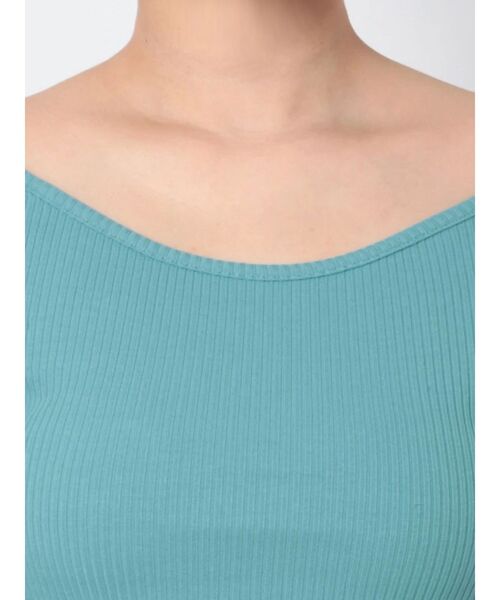 EMODA（エモダ）の「フィットリブTシャツ（Tシャツ/カットソー・レディース・ホワイト/ブラック/ブルー/オレンジ・FREE）」の20枚目の写真