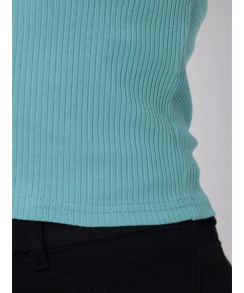 EMODA（エモダ）の「フィットリブTシャツ（Tシャツ/カットソー・レディース・ホワイト/ブラック/ブルー/オレンジ・FREE）」の18枚目の写真