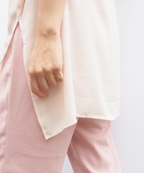 SALON（サロン）の「【日本製】ピンキーラインリング（リング・レディース・ゴールド/ゴールド系その他5/ゴールド系その他/ゴールド系その他2/ゴールド系その他4・5号）」の3枚目の写真