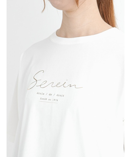 Te chichi（テチチ）の「箔プリントアソートロゴTシャツ（Tシャツ/カットソー・レディース・シルバー/ゴールド/チャコール・ﾌﾘ-）」の10枚目の写真