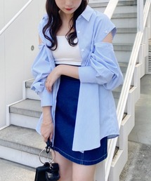 one after another NICE CLAUP | バックドロストマルチウェイシャツ(シャツ/ブラウス)