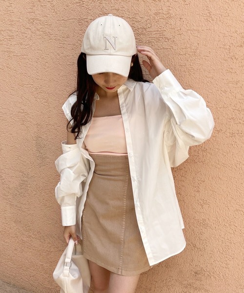 one after another NICE CLAUP(ワンアフターアナザーナイスクラップ)の「バックドロストマルチウェイシャツ(シャツ/ブラウス・レディース・オフホワイト/ブルー/ブルー系その他/オレンジ系その他・FREE)」の5枚目の写真