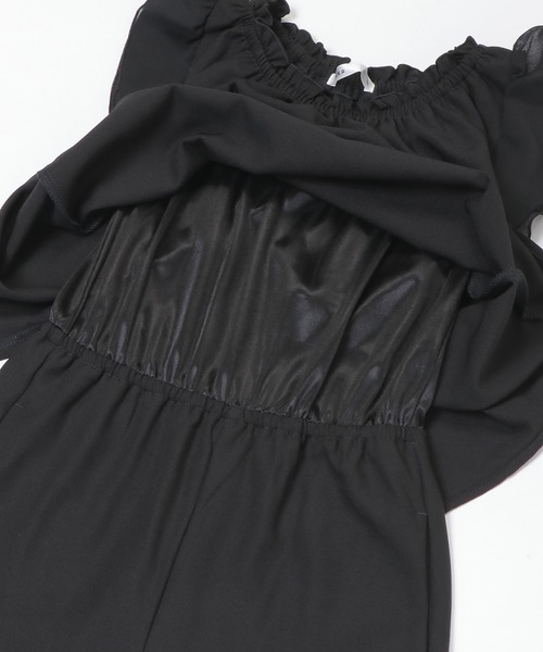 ikka（イッカ）の「バックスリットオールインワン（120~160cm）（つなぎ/オールインワン・キッズ・ブラック・120/130/140/150/160）」の3枚目の写真