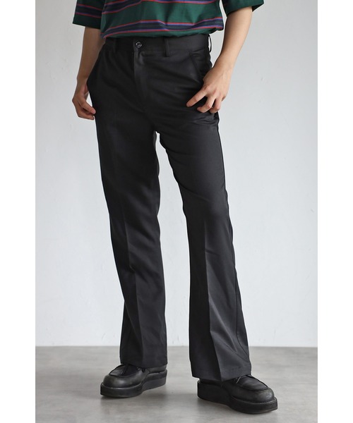 CREARE -LINO-(クレアーレリノ)の「センタープレスワイドフレアパンツ(スラックス・メンズ・ホワイト/ブラック/グリーン/グレイッシュベージュ・S/M/L)」の17枚目の写真