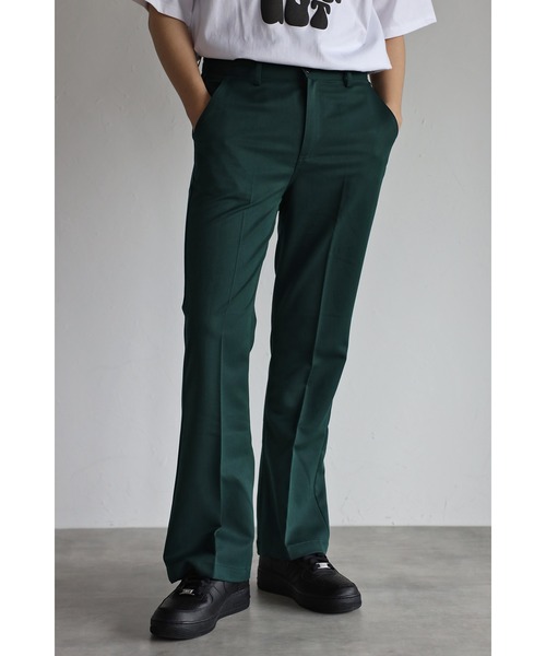 CREARE -LINO-(クレアーレリノ)の「センタープレスワイドフレアパンツ(スラックス・メンズ・ホワイト/ブラック/グリーン/グレイッシュベージュ・S/M/L)」の21枚目の写真