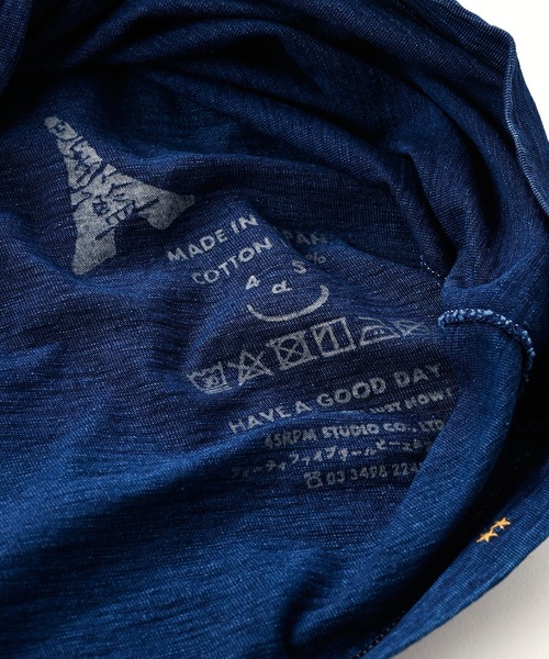 45R 908プリントヨックネックTシャツブルドッグTシャツ 45R ブルドッグ ヨックネック 908 コットン カットソー 長袖