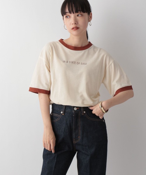 LOWRYS FARM（ローリーズファーム）の「リンガーＴシャツ　123358（Tシャツ/カットソー・レディース・ブラック/ブラウン/グリーン・FREE）」の8枚目の写真