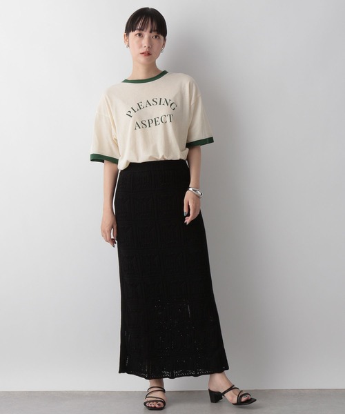 LOWRYS FARM（ローリーズファーム）の「リンガーＴシャツ　123358（Tシャツ/カットソー・レディース・ブラック/ブラウン/グリーン・FREE）」の11枚目の写真