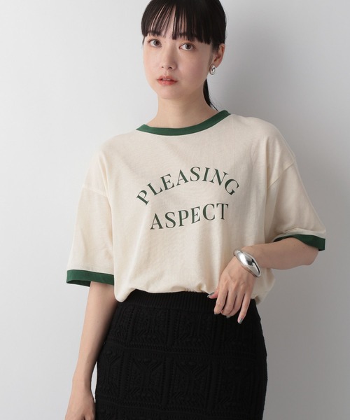 LOWRYS FARM（ローリーズファーム）の「リンガーＴシャツ　123358（Tシャツ/カットソー・レディース・ブラック/ブラウン/グリーン・FREE）」の12枚目の写真