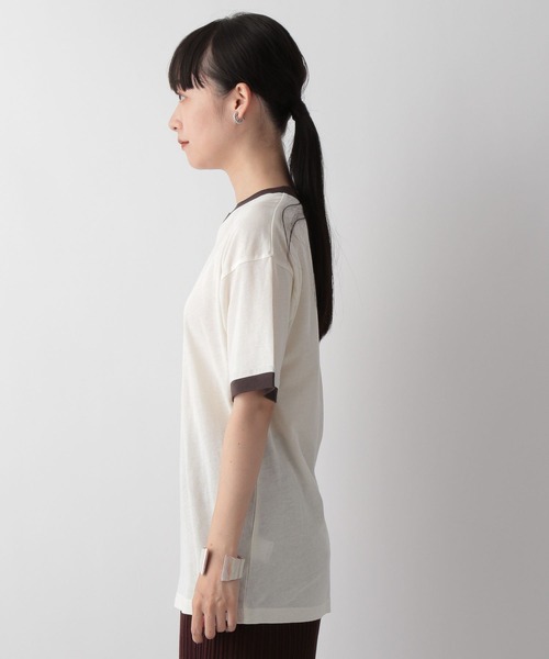 LOWRYS FARM（ローリーズファーム）の「リンガーＴシャツ　123358（Tシャツ/カットソー・レディース・ブラック/ブラウン/グリーン・FREE）」の13枚目の写真