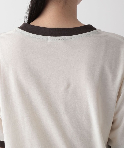 LOWRYS FARM（ローリーズファーム）の「リンガーＴシャツ　123358（Tシャツ/カットソー・レディース・ブラック/ブラウン/グリーン・FREE）」の18枚目の写真