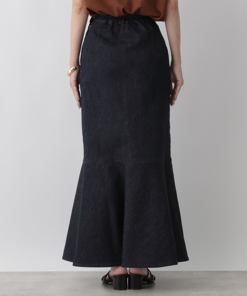 LOWRYS FARM（ローリーズファーム）の「デニムキリカエマーメイドスカート（デニムスカート・レディース・ワンウォッシュ/ブラック・マルチサイズ）」の5枚目の写真