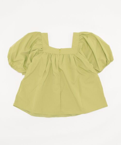 MAISON DE THERESE（メゾン ド テレーズ）の「パワースリーブ　スクエアネックトップス（Tシャツ/カットソー・レディース・オレンジ/グリーン・M）」の12枚目の写真