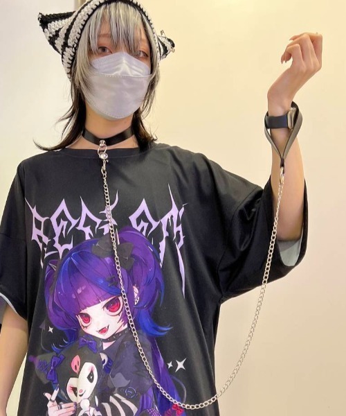 NOVESSEL(ノベセル)の「『NOVESSEL/ノベセル』ロングチェーングリップ付きチョーカー(チョーカー・レディース・A/B/ブラック・FREE)」の3枚目の写真