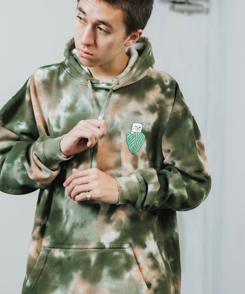 ripndip カモフラパーカー　リップンディップ パーカー　XL RIPNDIP 送料無料 パーカー メンズ X NERM HOODIE リップン