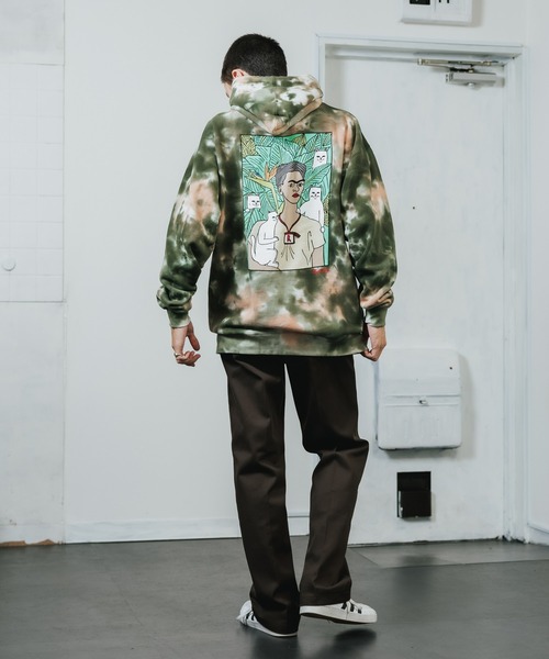 RIPNDIP（リップンディップ）の「RIPNDIP/リップンディップ Nermal Portrait Hoodie パーカー（パーカー・メンズ・グリーン×オレンジ・L/XL/M）」の21枚目の写真