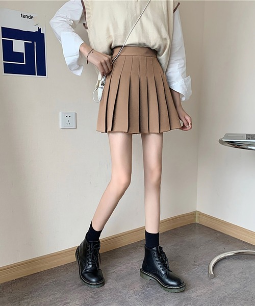 LOPASS(ロパス)の「ハイウエストAラインプリーツミニスカート(スカート・レディース・ブラック/ベージュ/グレー・S/L/M)」の8枚目の写真