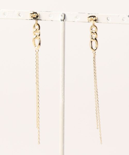 mimis（ミイーミイーズ）の「チェーンスウィングピアス（ピアス（両耳用）・レディース・ゴールド/シルバー・FREE）」の4枚目の写真