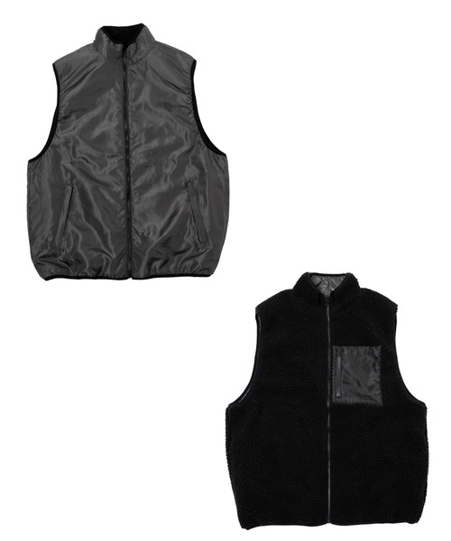 WEGO（ウィゴー）の「WEGO/リバーシブル ボアベスト（ベスト・メンズ・ホワイト/ブラック・MEDIUM/LARGE）」の20枚目の写真