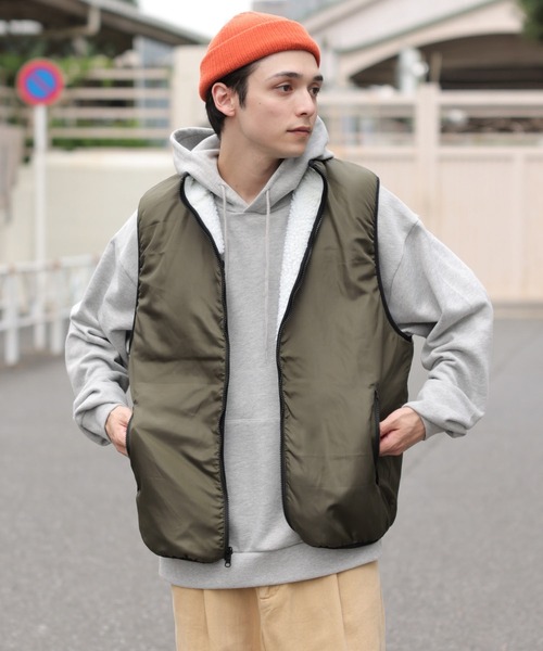 WEGO（ウィゴー）の「WEGO/リバーシブル ボアベスト（ベスト）」 - WEAR
