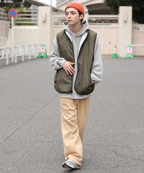 WEGO（ウィゴー）の「WEGO/リバーシブル ボアベスト（ベスト・メンズ・ホワイト/ブラック・MEDIUM/LARGE）」の6枚目の写真