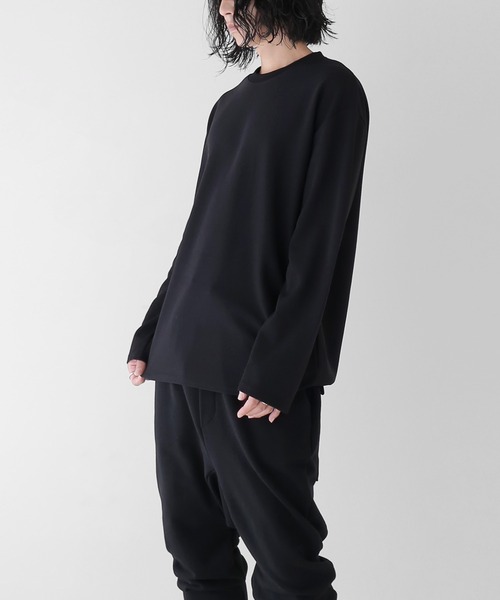 minsobi（ミンソビ）の「ストレッチ無地Tシャツ（Tシャツ/カットソー・メンズ・ホワイト/ブラック/ネイビー/ブラウン・FREE）」の12枚目の写真