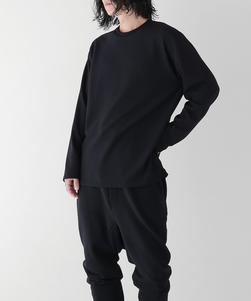 minsobi（ミンソビ）の「ストレッチ無地Tシャツ（Tシャツ/カットソー・メンズ・ホワイト/ブラック/ネイビー/ブラウン・FREE）」の11枚目の写真