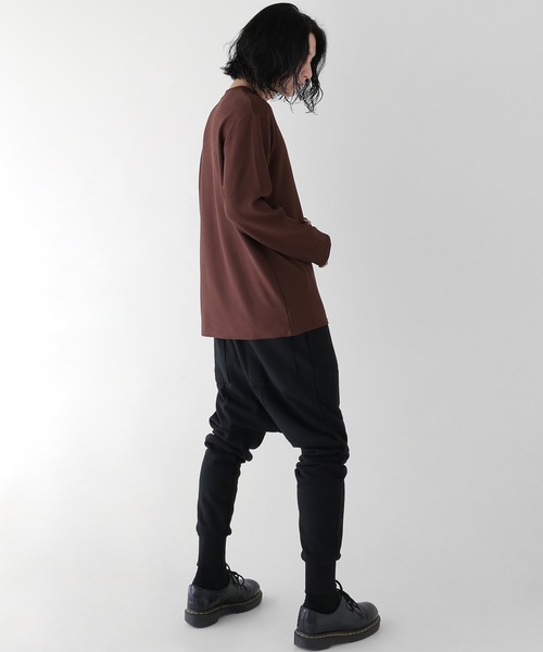 minsobi（ミンソビ）の「ストレッチ無地Tシャツ（Tシャツ/カットソー・メンズ・ホワイト/ブラック/ネイビー/ブラウン・FREE）」の20枚目の写真