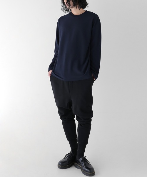 minsobi（ミンソビ）の「ストレッチ無地Tシャツ（Tシャツ/カットソー・メンズ・ホワイト/ブラック/ネイビー/ブラウン・FREE）」の22枚目の写真