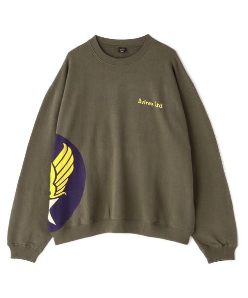 AVIREX（アヴィレックス）の「CLASSIC CREW NECK SWEAT "COWBOY OF THE SKY" / クラシック クルーネック スウェット カウボーイ オブ ザ スカイ / AVIREX / アヴィレックス（スウェット・メンズ・ブラック/その他/オリーブ系/ホワイト・M/XL/2XL/L）」の3枚目の写真