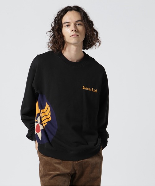 AVIREX（アヴィレックス）の「CLASSIC CREW NECK SWEAT "COWBOY OF THE SKY" / クラシック クルーネック スウェット カウボーイ オブ ザ スカイ / AVIREX / アヴィレックス（スウェット・メンズ・ブラック/その他/オリーブ系/ホワイト・M/XL/2XL/L）」の10枚目の写真